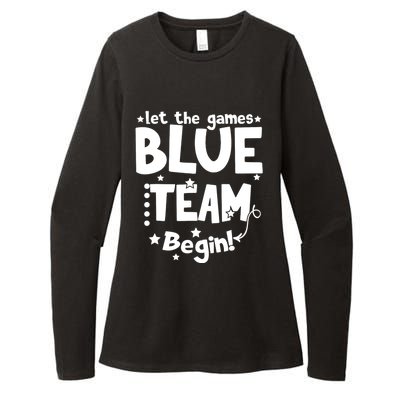 Blue Team Let The Games Begin Field Trip Day Womens CVC Long Sleeve Shirt