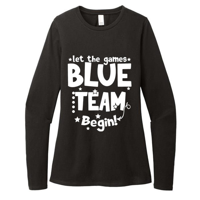 Blue Team Let The Games Begin Field Trip Day Womens CVC Long Sleeve Shirt