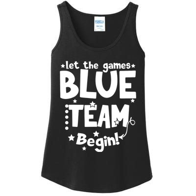 Blue Team Let The Games Begin Field Trip Day Ladies Essential Tank