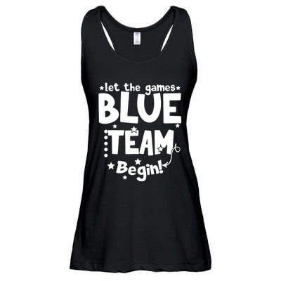 Blue Team Let The Games Begin Field Trip Day Ladies Essential Flowy Tank