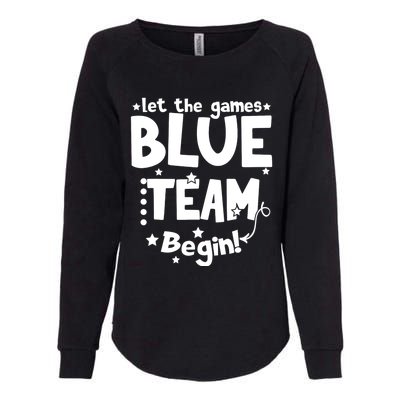 Blue Team Let The Games Begin Field Trip Day Womens California Wash Sweatshirt