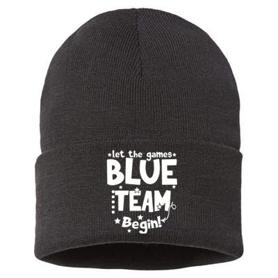 Blue Team Let The Games Begin Field Trip Day Sustainable Knit Beanie