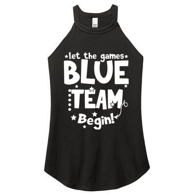 Blue Team Let The Games Begin Field Trip Day Women's Perfect Tri Rocker Tank