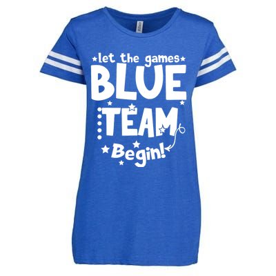 Blue Team Let The Games Begin Field Trip Day Enza Ladies Jersey Football T-Shirt