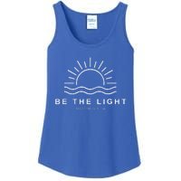 Be The Light Faith Religious Jesus Christian Ladies Essential Tank