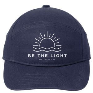 Be The Light Faith Religious Jesus Christian 7-Panel Snapback Hat