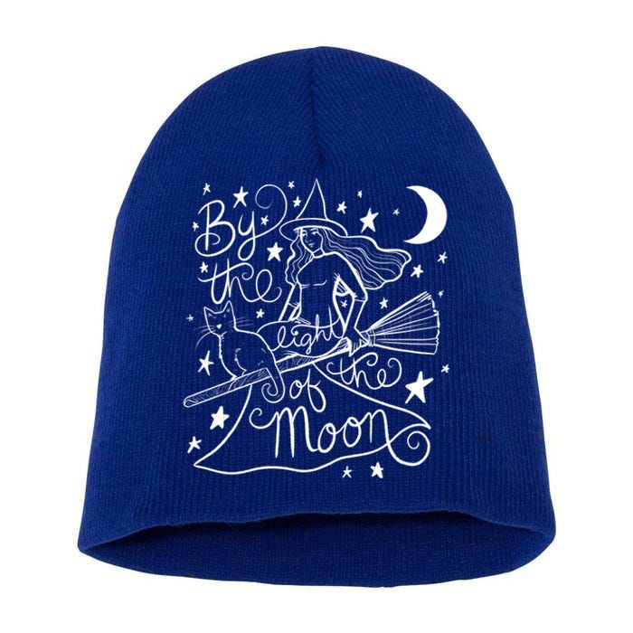 By The Light Of The Moon Witch Gift Short Acrylic Beanie