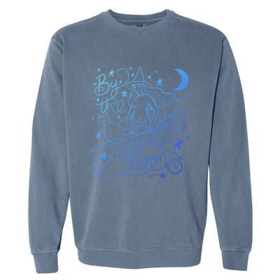 By The Light Of The Moon Witch Gift Garment-Dyed Sweatshirt