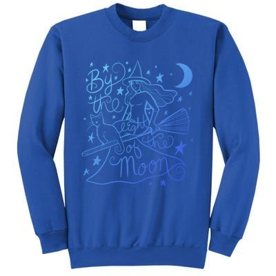 By The Light Of The Moon Witch Gift Sweatshirt