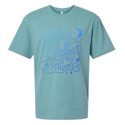 By The Light Of The Moon Witch Gift Sueded Cloud Jersey T-Shirt