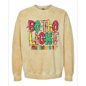 Be The Light Matthew Christian Witness Colorblast Crewneck Sweatshirt