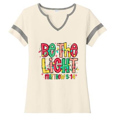 Be The Light Matthew Christian Witness Ladies Halftime Notch Neck Tee