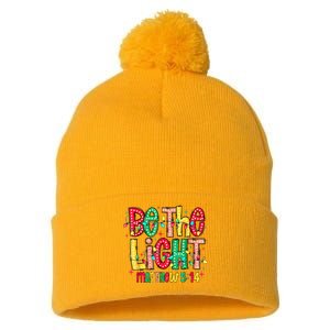 Be The Light Matthew Christian Witness Pom Pom 12in Knit Beanie