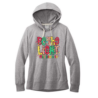 Be The Light Matthew Christian Witness Women's Fleece Hoodie