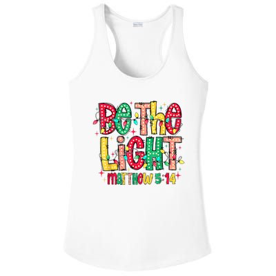 Be The Light Matthew Christian Witness Ladies PosiCharge Competitor Racerback Tank