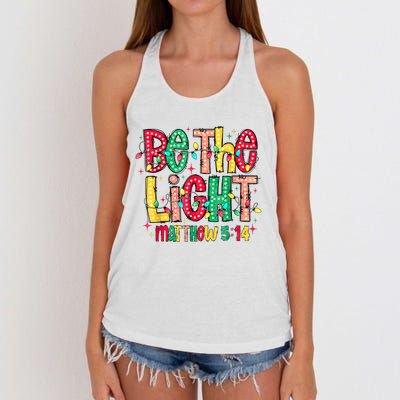 Be The Light Matthew Christian Witness Women's Knotted Racerback Tank