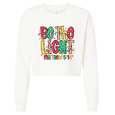 Be The Light Matthew Christian Witness Cropped Pullover Crew