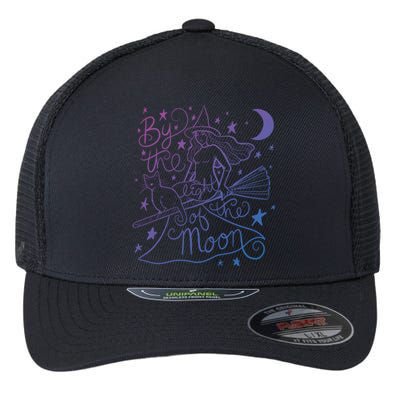 By The Light Of The Moon Witch Gift Flexfit Unipanel Trucker Cap