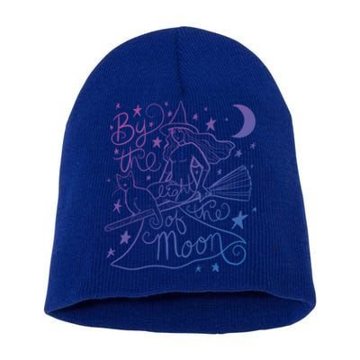 By The Light Of The Moon Witch Gift Short Acrylic Beanie