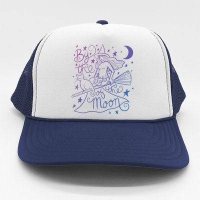 By The Light Of The Moon Witch Gift Trucker Hat