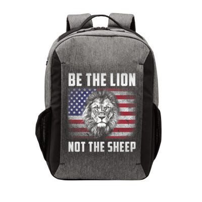 Be The Lion Not The Sheep American Flag Patriot For Boy Funny Gift Vector Backpack