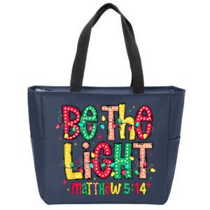 Be The Light Matthew Christian Witness Zip Tote Bag