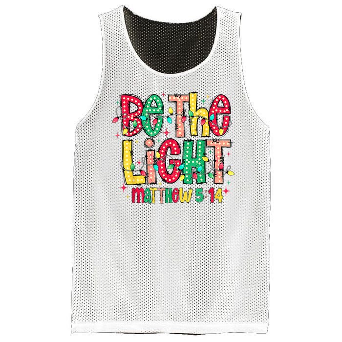 Be The Light Matthew Christian Witness Mesh Reversible Basketball Jersey Tank