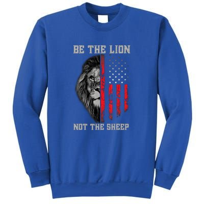 Be The Lion American Flag Vintage Sweatshirt