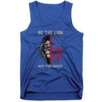 Be The Lion American Flag Vintage Tank Top