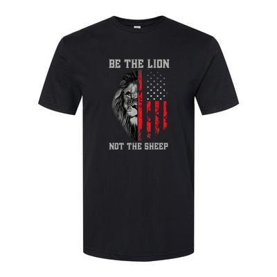 Be The Lion American Flag Vintage Softstyle CVC T-Shirt