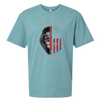 Be The Lion American Flag Vintage Sueded Cloud Jersey T-Shirt