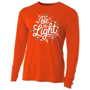 Be The Light Christmas Matthew 5:14 Cooling Performance Long Sleeve Crew