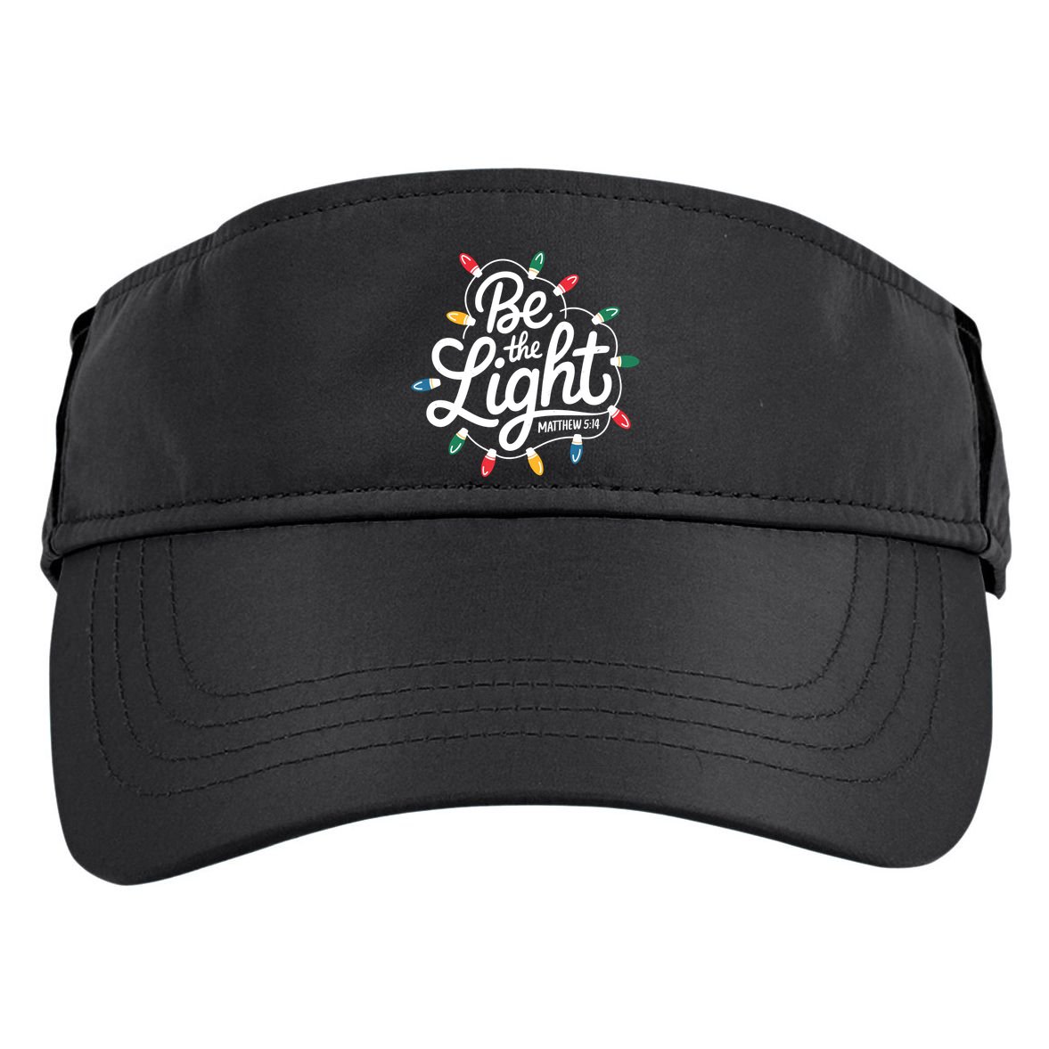 Be The Light Christmas Matthew 5:14 Adult Drive Performance Visor