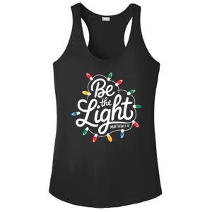 Be The Light Christmas Matthew 5:14 Ladies PosiCharge Competitor Racerback Tank