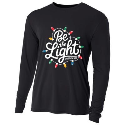 Be The Light Christmas Matthew 5:14 Cooling Performance Long Sleeve Crew