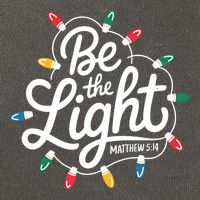 Be The Light Christmas Matthew 5:14 Cotton Canvas Backpack