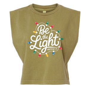 Be The Light Christmas Matthew 5:14 Garment-Dyed Women's Muscle Tee