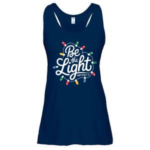 Be The Light Christmas Matthew 5:14 Ladies Essential Flowy Tank