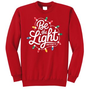 Be The Light Christmas Matthew 5:14 Sweatshirt