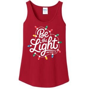 Be The Light Christmas Matthew 5:14 Ladies Essential Tank