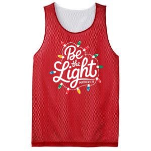 Be The Light Christmas Matthew 5:14 Mesh Reversible Basketball Jersey Tank