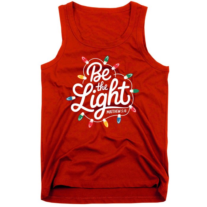 Be The Light Christmas Matthew 5:14 Tank Top