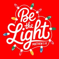 Be The Light Christmas Matthew 5:14 Golf Towel