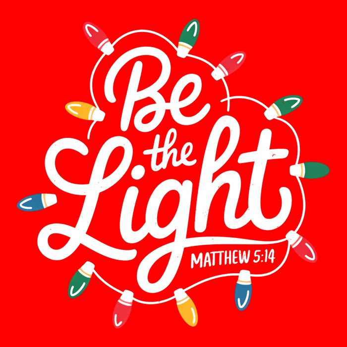 Be The Light Christmas Matthew 5:14 Golf Towel
