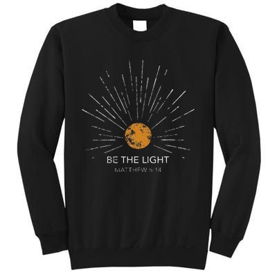 Be The Light Vintage Bible Verse Christian Jesus Faith Gift Sweatshirt