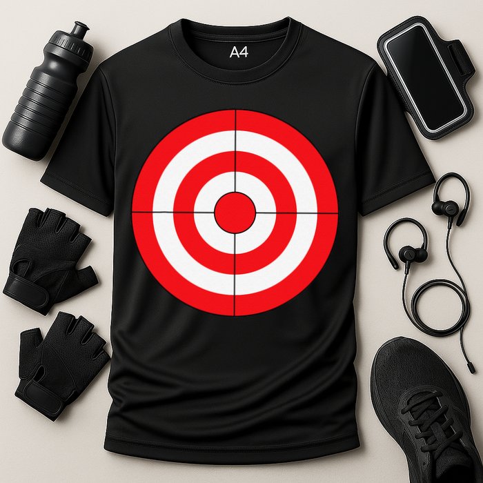 BullsEye Target Lazy DIY Halloween Costume Darts Shooting Performance Shirt