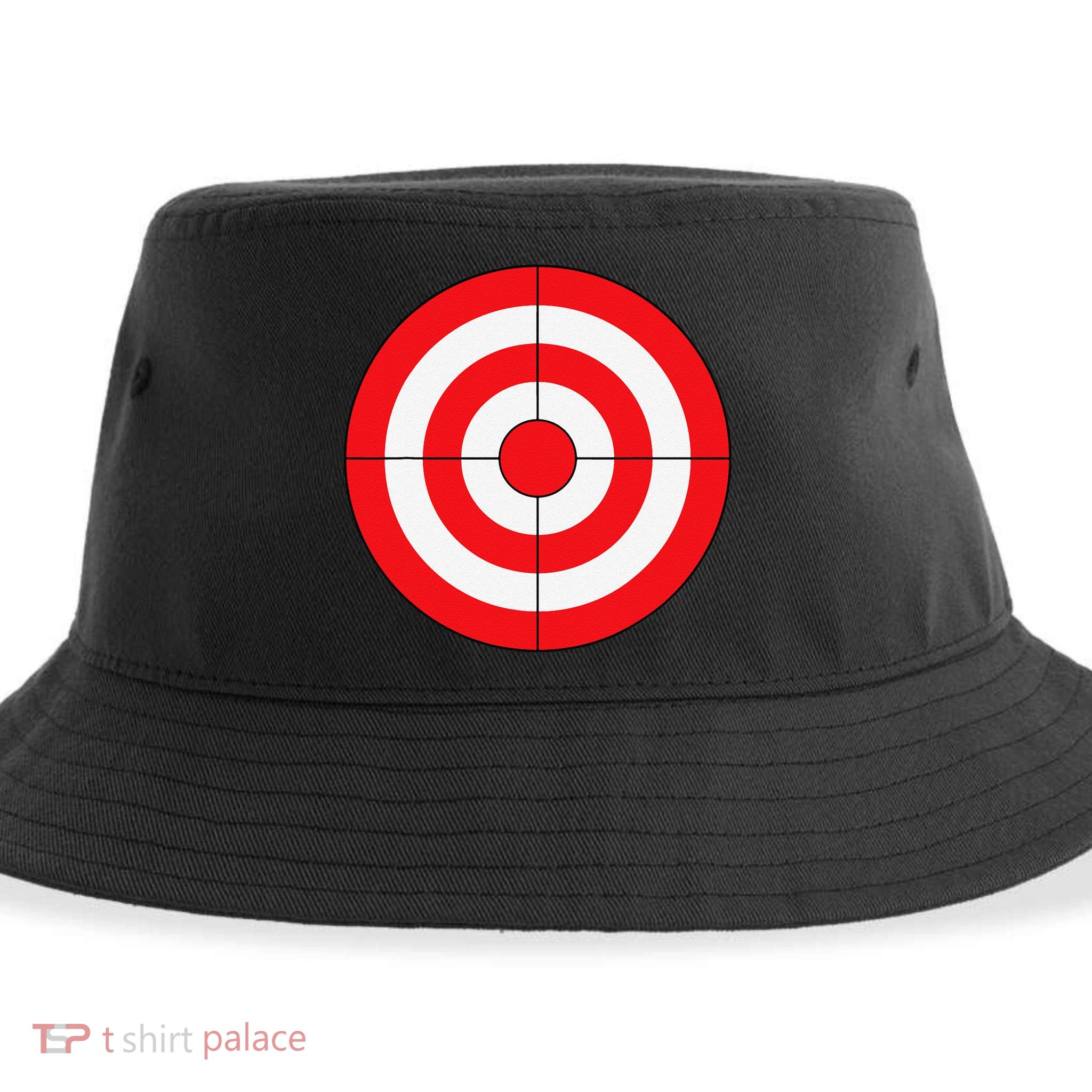BullsEye Target Lazy DIY Halloween Costume Darts Shooting Sustainable Bucket Hat