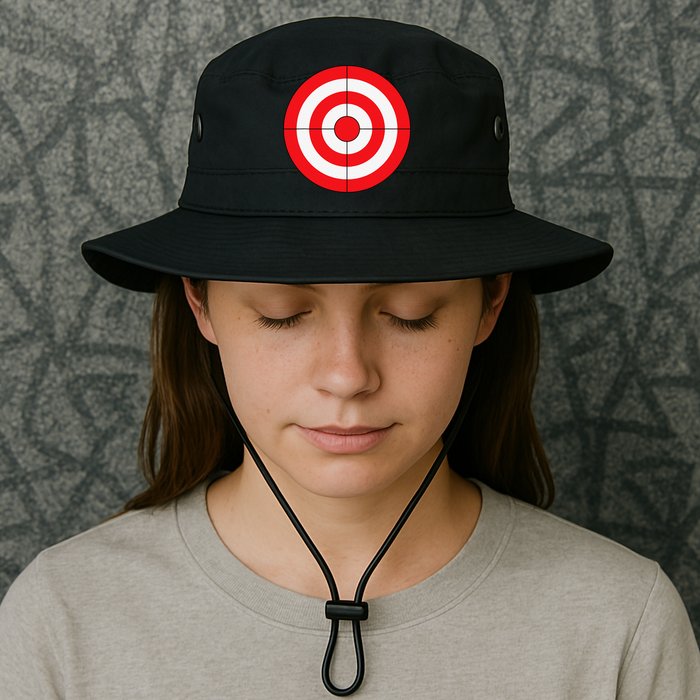 BullsEye Target Lazy DIY Halloween Costume Darts Shooting Bucket Hat