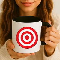 BullsEye Target Lazy DIY Halloween Costume Darts Shooting Mug
