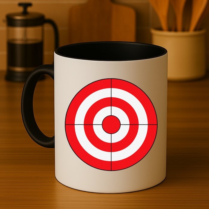 BullsEye Target Lazy DIY Halloween Costume Darts Shooting Mug